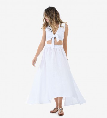 Sanzio - pure linen skirt